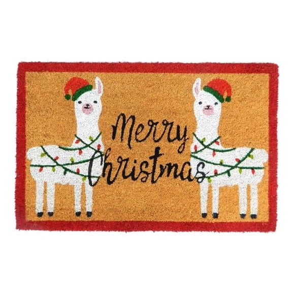First Concept FC-3594 Merry Christmas - Printed Door Mat -100% Coir
