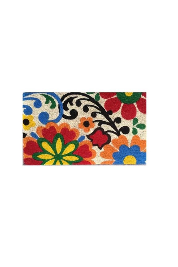 FC0212 18 x 30 in. PVC Back Coir Mat with Bleach Printed
