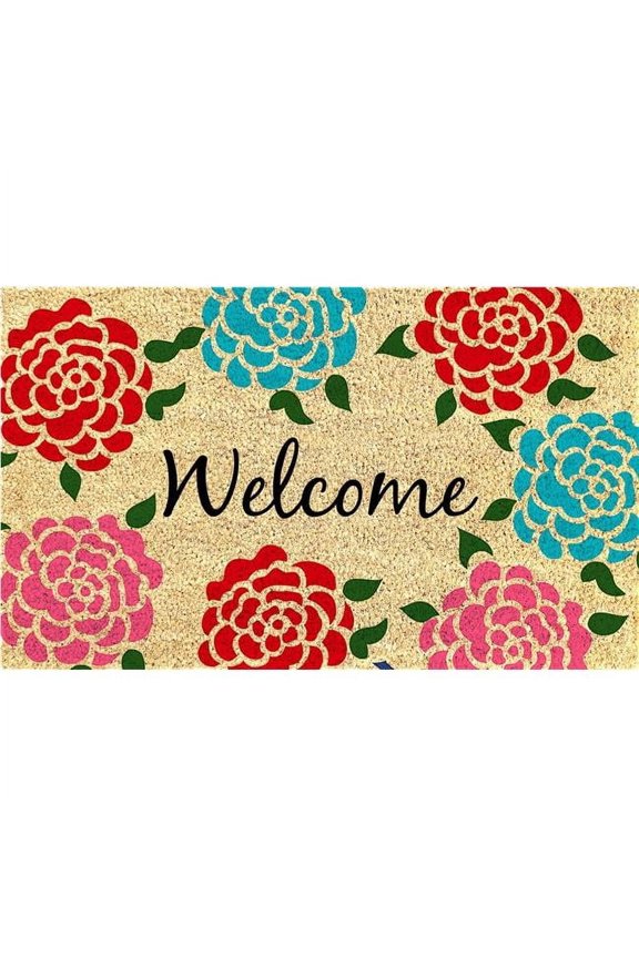 FC2061 18 x 30 in. PVC Back Coir Mat - Bleach Printed