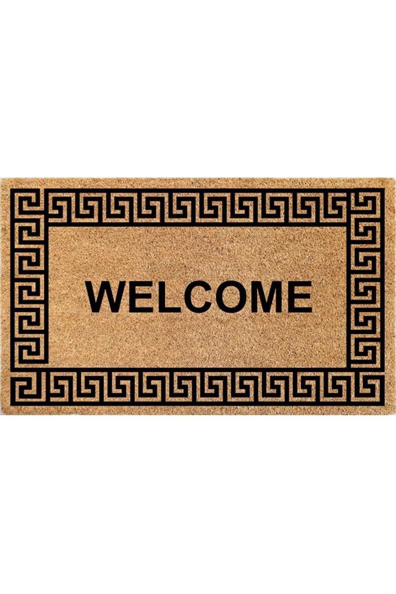 FC21 18 x 30 in. Natural Printed PVC & Coir Mat