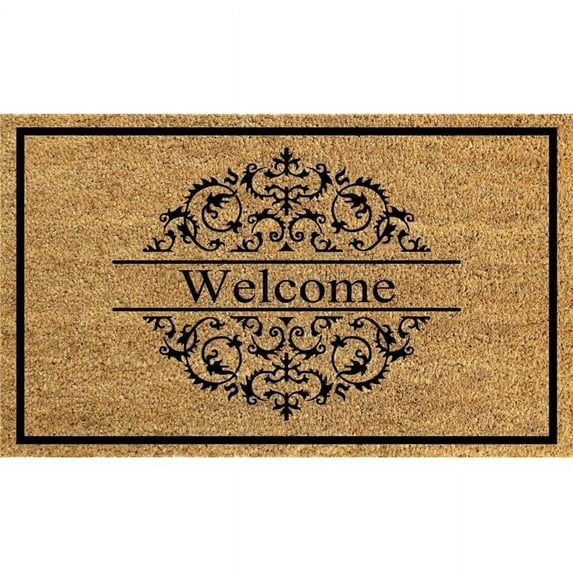 First Concept FC25 Natural Printed PVC Backed Coir Mat