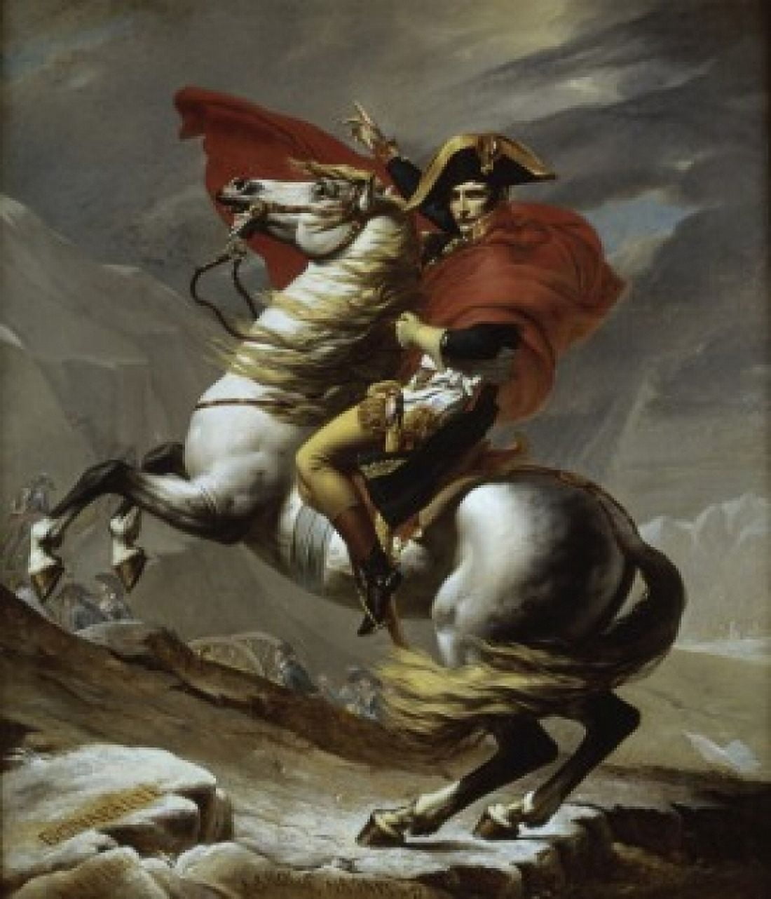 The First Consul Crossing the Alps (Napoleon) (Le Premier Consul Franchissant les Alpes) 1800 Jacques-Louis David (1748-1825French) Musee du Louvre Paris Canvas Art - Jacques-Louis David (24 x 36)