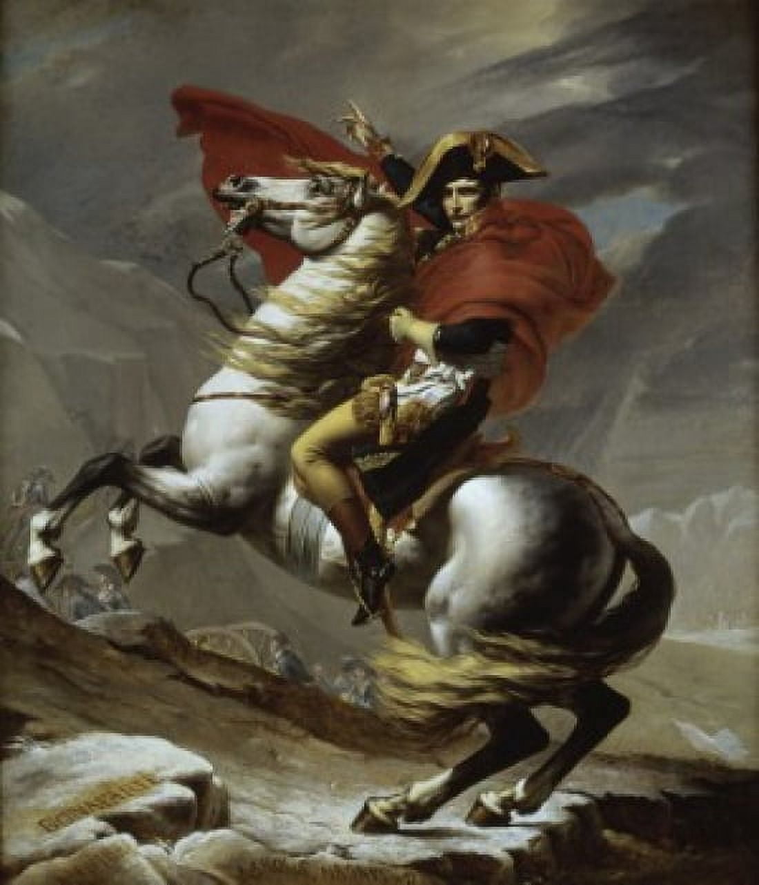 The First Consul Crossing the Alps (Napoleon) (Le Premier Consul Franchissant les Alpes) 1800 Jacques-Louis David (1748-1825French) Musee du Louvre Paris Canvas Art - Jacques-Louis David (18 x 24)