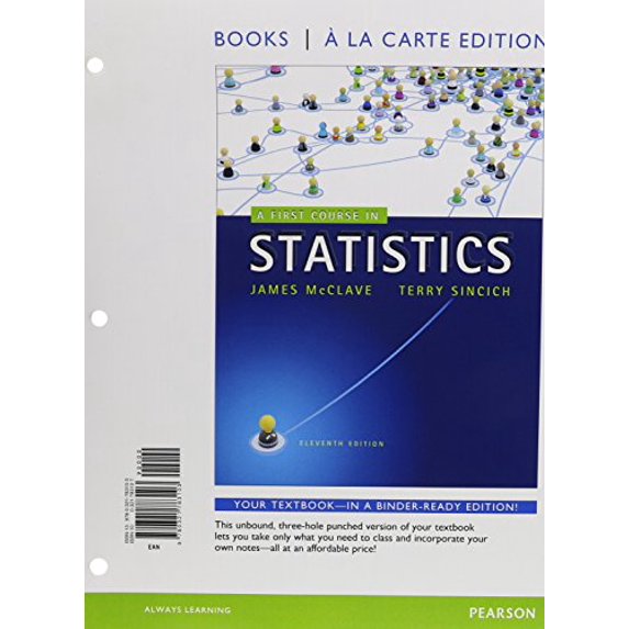 Pre-Owned First Course in Statistics, A, Books a la Carte Edition Paperback