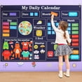 thumbnail image 1 of My First Daily Calendar-Preschool Classroom Must Haves, Circle Time Learning Center, Days of the Week Chart for Toddlers Learning, Classroom Calendar for Kids, 3.3Ft Felt Board for Toddlers, 1 of 3