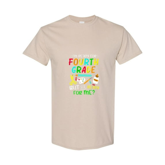 First Day Back To School Student Ready For Fourth Grade Quote Unisex T-Shirt, for men & women, up to size 5XL