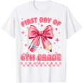 thumbnail image 1 of First Day Of 6Th Grade Coquette Back To School T-Shirt Unisex S-5XL Hot Trending Shirt Birthday Gift, 1 of 4