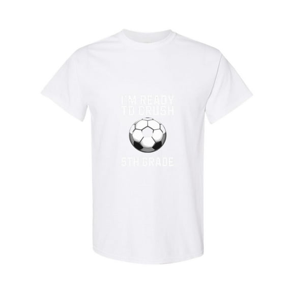 First Day Of Fifth Grade For A Soccer Player Back To School Unisex T-Shirt, for men & women, up to size 5XL