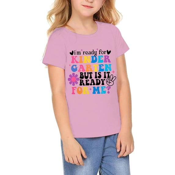 First Day Of Kindergarten Shirt Toddler First Day Of School Tee Boy Girls For Kindergarten Tops