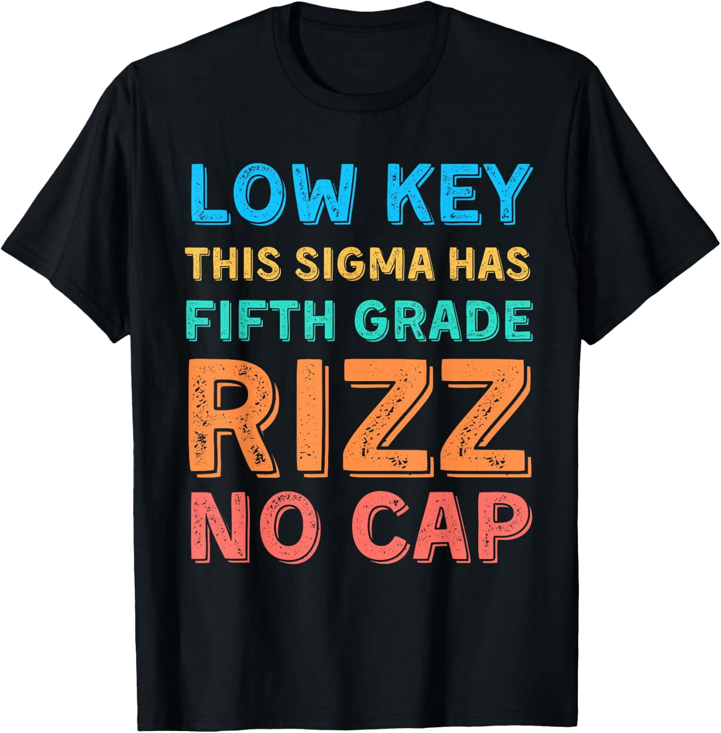 El W Rizz First Day Of School 5Th Grade Rizz School T-Shirt Size S-5XL - Walmart.com