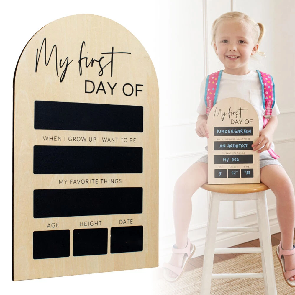 First Day Of School Photo Board, School Sign, Back To School Chalk Board Oy