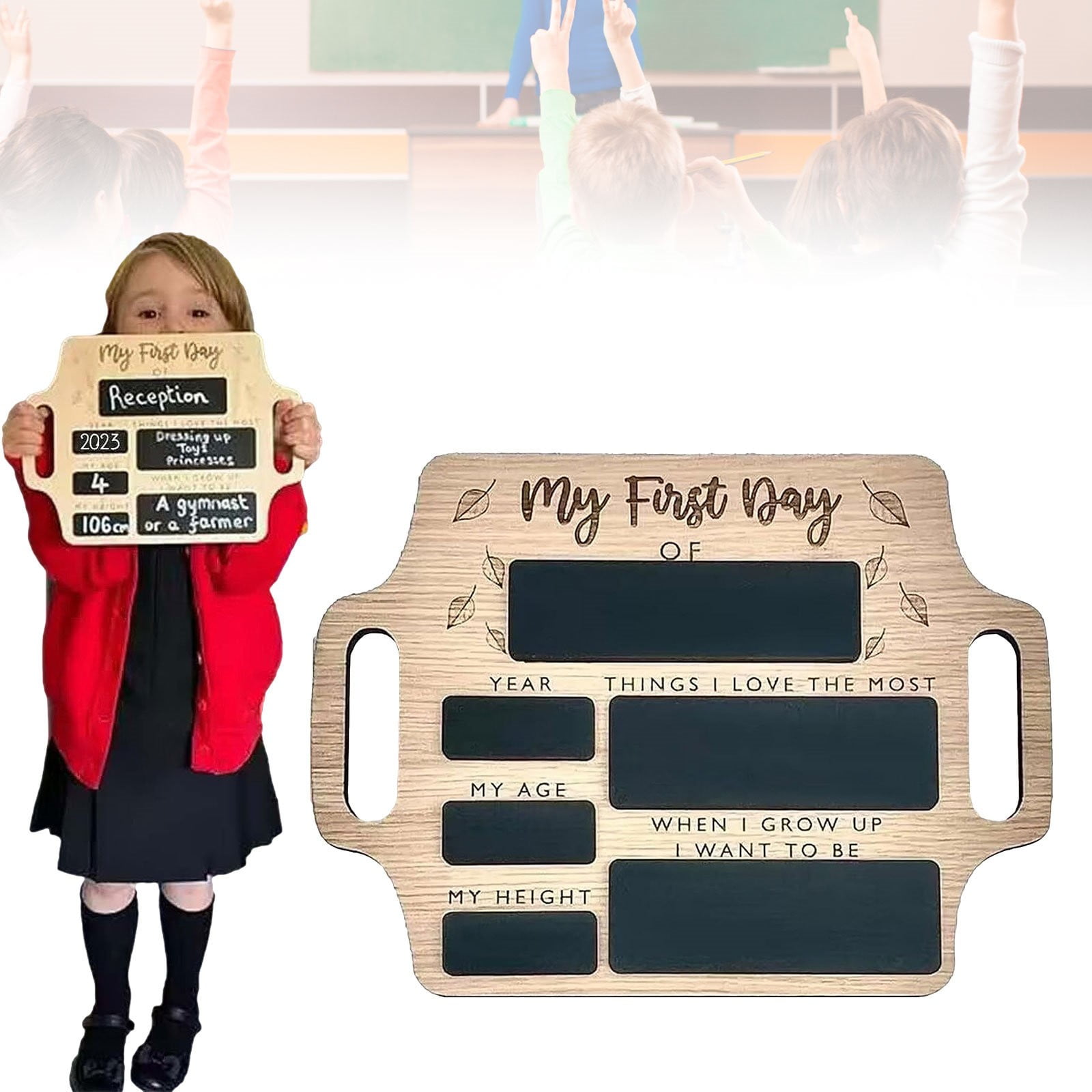 First Day Of School Board First Day Of School Chalkboard Personalised