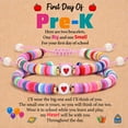 thumbnail image 1 of First Day of School Bracelet, First Day of School Gift for Kindergarten Preschool First Second Grade, Colorful Matching Heart Adjustable Bracelets for Mom and Daughter, Back to School Gifts, 1 of 6