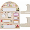 thumbnail image 1 of First Day of School Sign Board 20x27.5cm Back to School Sign Wooden Chalkboard Photo Prop Reusable Preschool Board with 2Pcs Base Support for Kindergarten Preschool Gifts Photography diy, 1 of 6