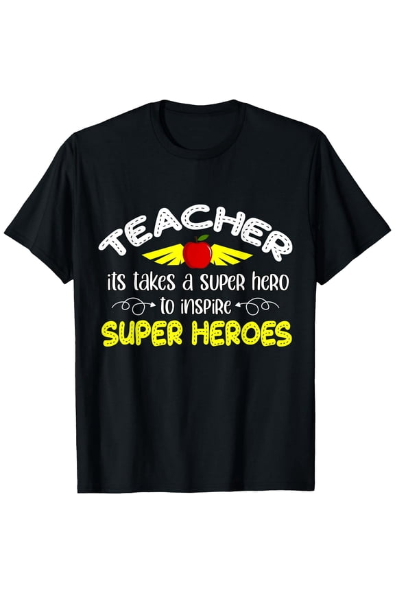 First Day School SuperHero Inspire Super Heros Teacher Women T-Shirt