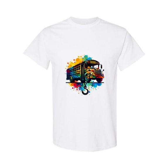 First Day Student Driver Yellow School Bus Transportation Gift Unisex T-Shirt, up to size 5XL