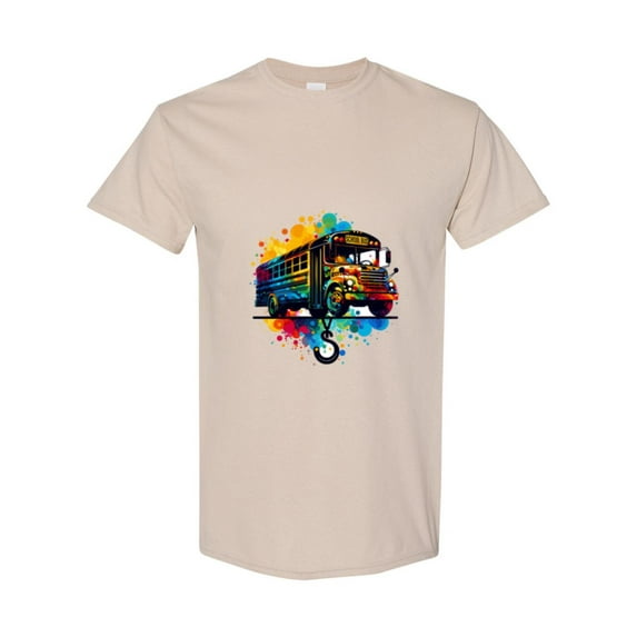 First Day Student Driver Yellow School Bus Transportation Gift Unisex T-Shirt, up to size 5XL