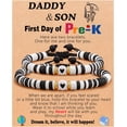 thumbnail image 1 of First Day of Preschool/Kindergarten/1st Grade/2nd Grade/School Gift, Back to School Bracelet Mommy and Me Dad and Son, 1 of 5