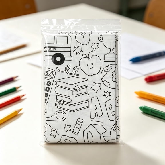 First Day of School Color Your Own Table Cover