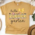 thumbnail image 1 of First Day of School Kindergarten Teacher Shirt – Hello Kindergarten T-Shirt, Gold, Size L, 1 of 6