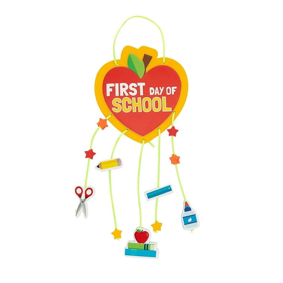 First Day of School Mobile Craft Kit - Makes 12