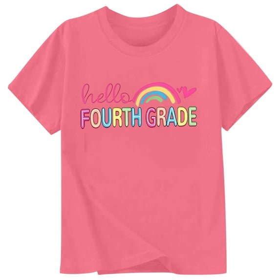 First Day of School Shirt Girls Boys Preschool to 5th Grade Tshirt Kids Back to School Graphic Tee Tops