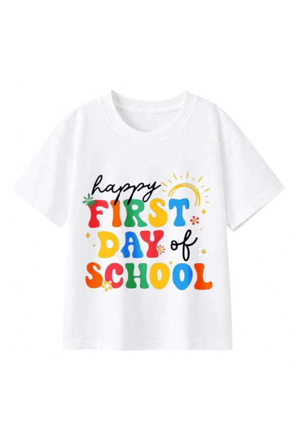 First Day of School Shirt Women Happy to See Your Face Shirt Cute Gift Funny Teach Graphic Tees