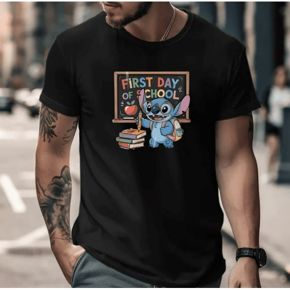 First Day of School Student Teacher Graphic Artwork Design Unisex T-Shirt, up to size 5XL