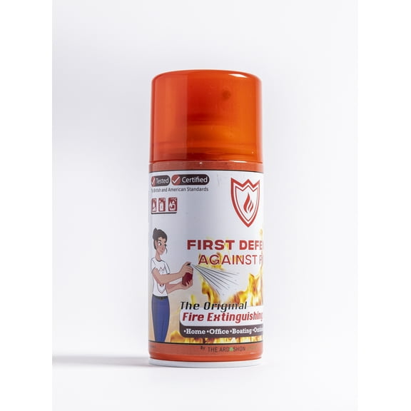 First Defence Fire Extinguishing Spray, Compact Size, Non-Toxic Formula, Fire Extinguishers