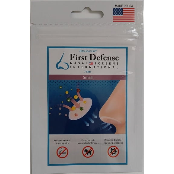 First Defense Nasal Screens - Multi-Size and Quantity Packs, 7 Count (1-Pack, Small)