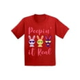 thumbnail image 1 of First Easter Infant Shirt Baby Girl Easter Clothes 1-2 Year Old Peepin’ it Real 18M 12M Baby Boy Rabbit Clothes, 1 of 4
