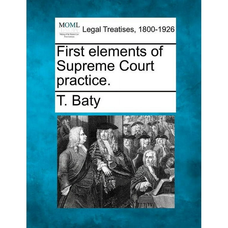First Elements of Supreme Court (Paperback)