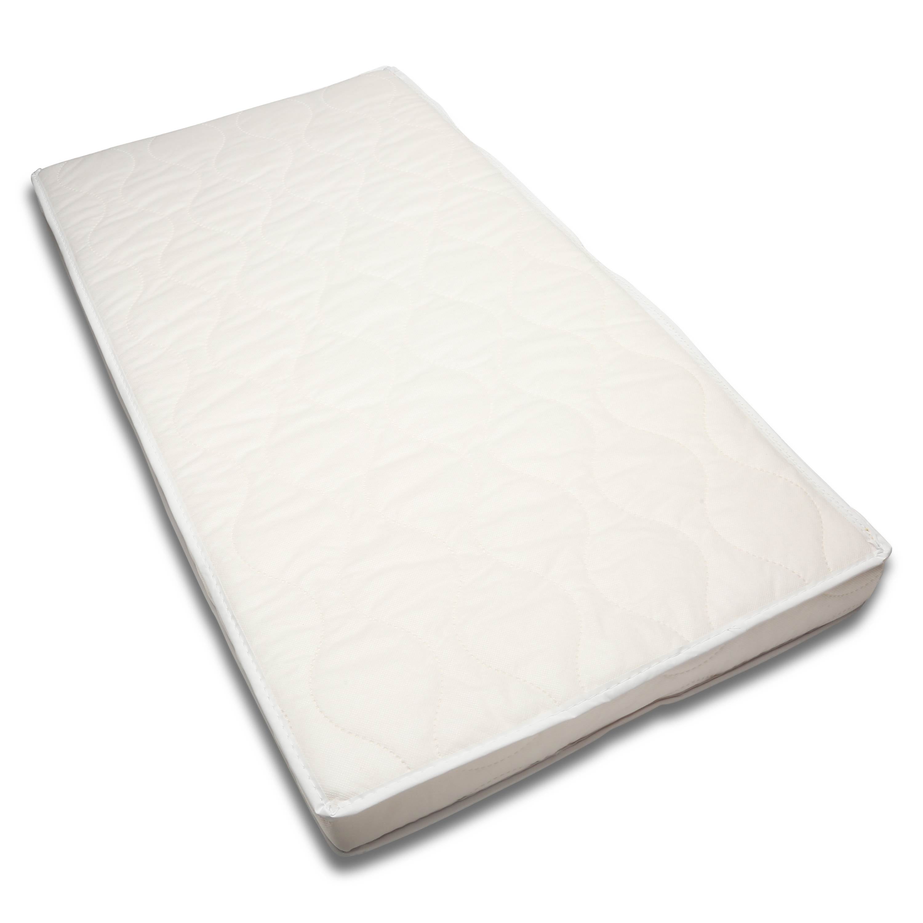 First Essentials Baby Cradle Mattress Oblong 12" x 29" Foam