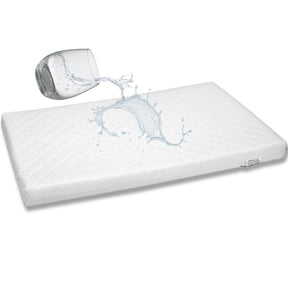 First Essentials Baby Bassinet Cradle Mattress Oblong 17" x 35" Foam Waterproof Padded Design
