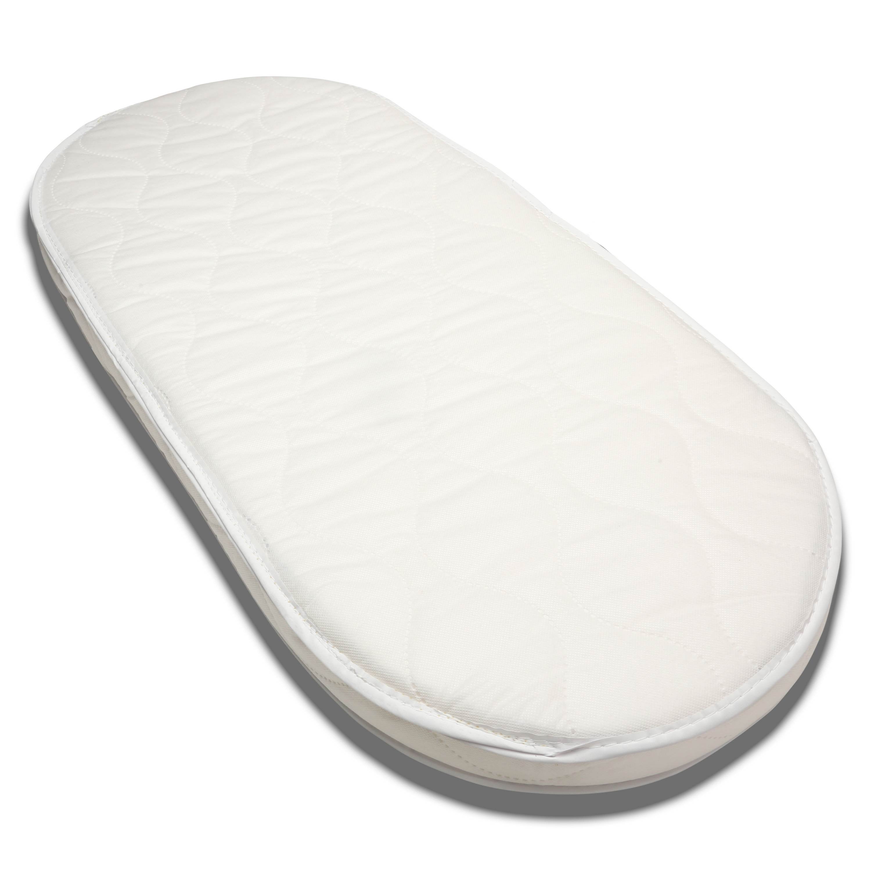 First Essentials Baby Cradle Mattress Oval 16" x 32" Foam