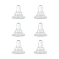 thumbnail image 1 of First Essentials by NUK Replacement Bottle Nipples, Silicone, Medium Flow, 6-Pack, 1 of 8