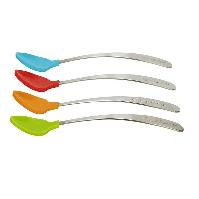 Babynow Soft Baby Feeding Spoon [4 Pack] Makes Mealtime Fun