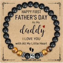 First Father's Day Gifts for New Dad, First Time Dad Gifts, New Dad Gifts for Men, Dad to be Bracelet Gifts from Wife as Anniversary Christmas Gifts for Him