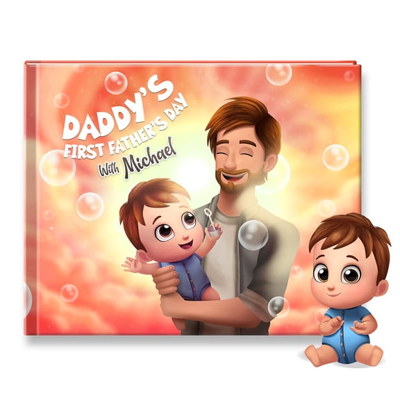 First Father's Day Personalized Story Book - Soft