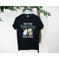 thumbnail image 1 of First Father's Day T-Shirt With Baby Matching Gift Idea, for men & women, up to size 5XL, 1 of 3