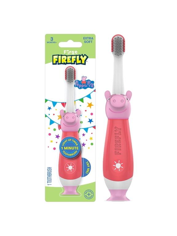 First Firefly Training Light Up Toothbrush, Peppa Pig, 1 Count