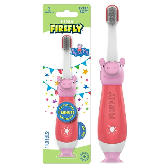 First Firefly Training Light Up Toothbrush, Peppa Pig, 1 Count