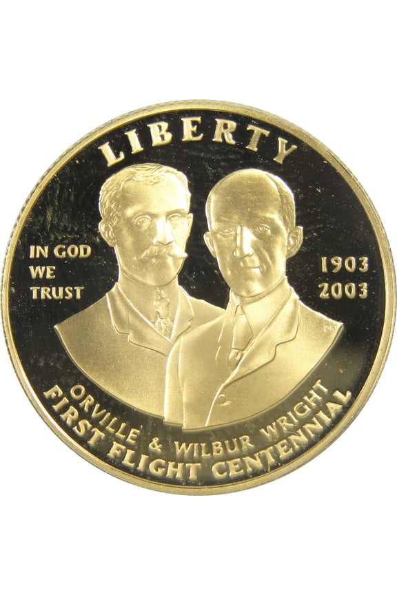 First Flight Centennial Commemorative 2003 W Proof Gold $10 Coin