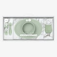 thumbnail image 1 of ezpz First Foods Set (Sage) - 100% Silicone Suction Bowl, 2oz Cup, Tiny Spoons - Designed by a Pediatric Feeding Specialist - 6 Months+, 1 of 38