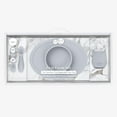thumbnail image 1 of ezpz First Foods Set (Pewter) - 100% Silicone Suction Bowl, 2oz Cup, Tiny Spoons - Designed by a Pediatric Feeding Specialist - 6 Months+, 1 of 38