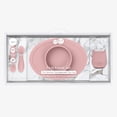 thumbnail image 1 of ezpz First Foods Set (Blush) - 100% Silicone Suction Bowl, 2oz Cup, Tiny Spoons - Designed by a Pediatric Feeding Specialist - 6 Months+, 1 of 38