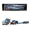 thumbnail image 1 of Mack Super-Liner Day Cab and Fontaine Magnitude Tri-Axle Lowboy Trailer "Sid Kamp" Blue 1/64 Diecast Model by DCP/First Gear, 1 of 5