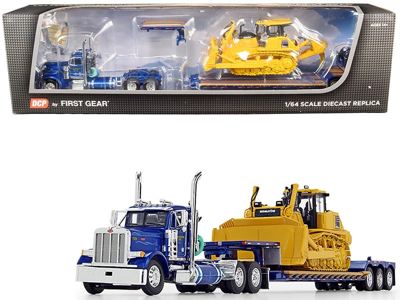 First Gear 1/64 Peterbilt 379 W/ Fontaine Lowboy, Fliptail