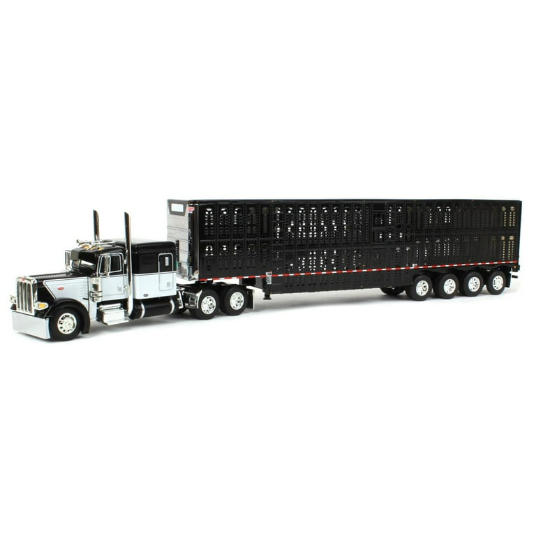 First Gear DCP 1/64 Truck Model, Black & White Peterbilt 389