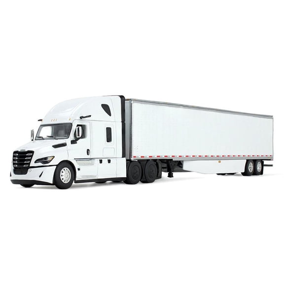First Gear DCP 1/64 Freightliner Cascadia Fifth Generation Raised Roof Sleeper Semi Truck, 53ft Utility Trailer 60-0287
